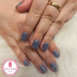 ネイル 💙🤍Tiary M🤍💙のネイルデザイン