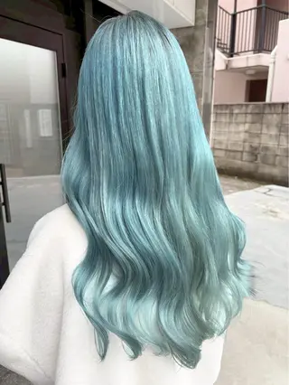 ロング カラー ハイトーン/韓国風/ 艶髪/吉祥寺のヘアスタイル