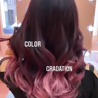 ミディアム カラー エクステ🩵ブリーチ 韓国ヘア🩵KAEのヘアスタイル