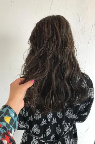 セミロング カラー ヘアアレンジ 美容室 ソンリエのヘアスタイル