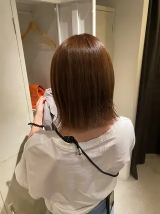 ミディアム カラー 石川 雅のヘアスタイル
