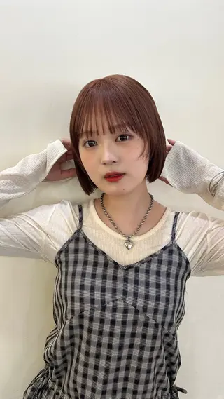 ショート カラー 🎀asumi/艶カ ラー/暖色ミディアムのヘアスタイル