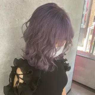 ミディアム カラー シールエクステ特化 ハイトーン、NANAのヘアスタイル