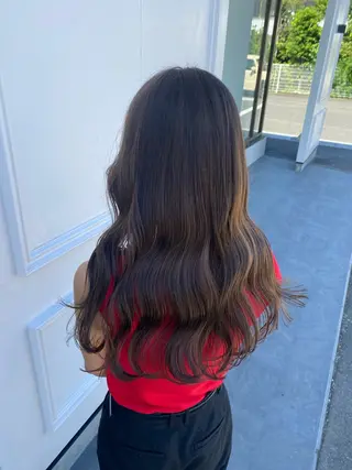 セミロング カラー yate'/ Wカラー/小出捷也のヘアスタイル