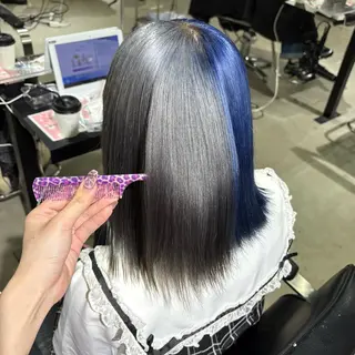 ミディアム カラー ★デザインカラー ハイトーン ももか★のヘアスタイル