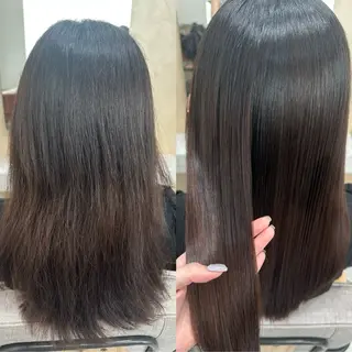 ミディアム 🌜韓国/艶髪/縮毛 /kokoro🌛のヘアスタイル