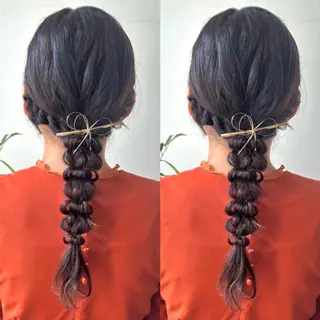 ロング ヘアアレンジ ヘアメ🎀エクステ 🪽横浜/しほ🧸のヘアスタイル