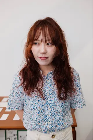 ロング カラー パーマ 【お洒落パーマ】 Elme　肥塚康汰郎のヘアスタイル