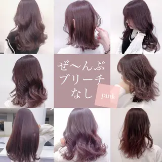 ミディアム カラー 柔らかbeige モトキのヘアスタイル
