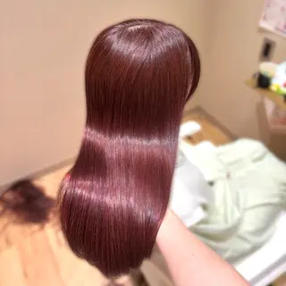 ロング カラー miwa♡暖色カラー 盛れる顔周り.ヘアメのヘアスタイル