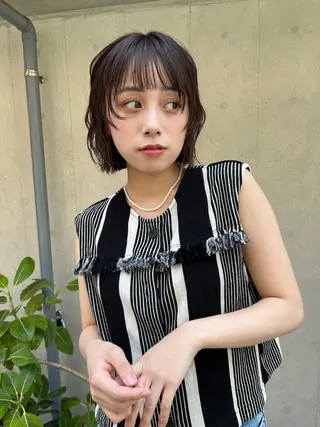 ショート カラー 嶋佐 昌大 シマサマオのヘアスタイル