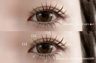 マツエク・マツパ kuu+r toshiのマツエク・マツパデザイン