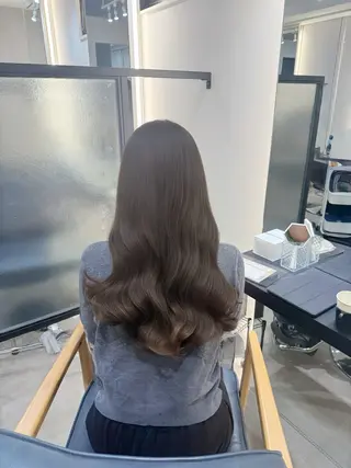 ロング カラー パーマ 韓国ヘア/韓国風 パーマ/kazueのヘアスタイル