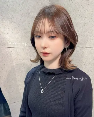 ミディアム ヘアアレンジ ヘアメイク/髪質改善 🎀Moeri🎀のヘアスタイル