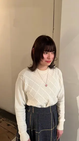 ミディアム カラー 前川 華恋 / room3のヘアスタイル