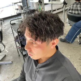 ショート パーマ メンズ メンズ特化美容師/ 藤戸 椋のヘアスタイル