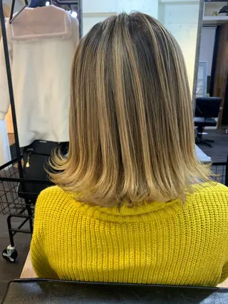 ミディアム 家田 竜のヘアスタイル