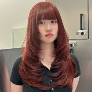 ロング 大人レイヤー/艶美髪 🇺🇸TOMONAのヘアスタイル