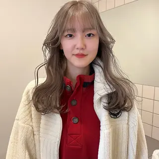 セミロング カラー 舟橋耀/ブリーチカラ ー/レイヤーカットのヘアスタイル