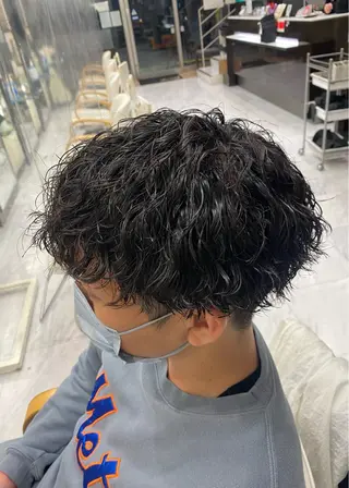 パーマ メンズ 🌴パーマオタク🌴 長谷川　諒佑🌈のヘアスタイル