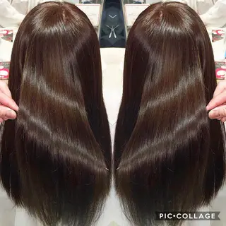 ロング 朝尾 愛花のヘアスタイル