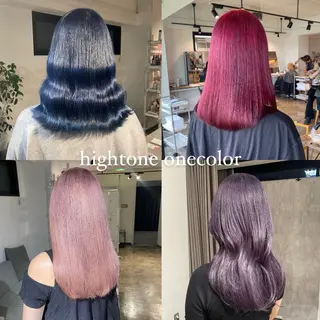 セミロング カラー ムラ修正/ ハイトーン💖Riaのヘアスタイル