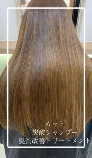 ロング 艶質改善/縮毛矯正 ササキナツミのヘアスタイル