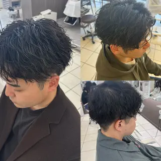 パーマ メンズ 艶髪カラー💕吉田 早弥のヘアスタイル