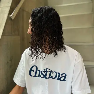 ミディアム パーマ メンズ メンズ特化/パーマ/ メッシュ/竜成のヘアスタイル