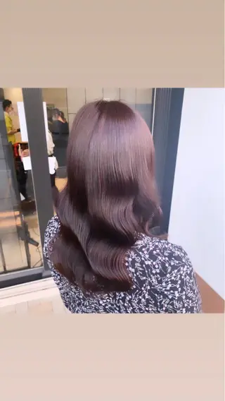 セミロング カラー ヘアアレンジ 髪質改善/ ツヤ髪カラー/高井のヘアスタイル