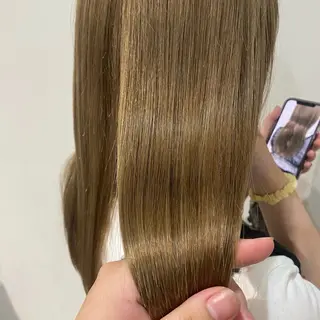 ロング 縮毛矯正/ヘッドスパ 牧野のヘアスタイル