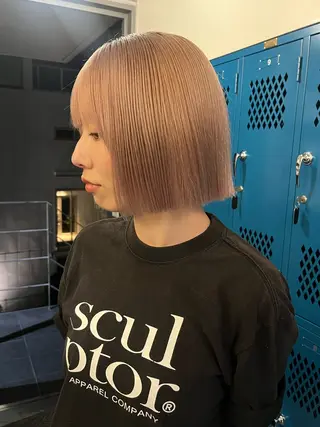 ショート 無料カット/ハイ トーンカラー/きらのヘアスタイル