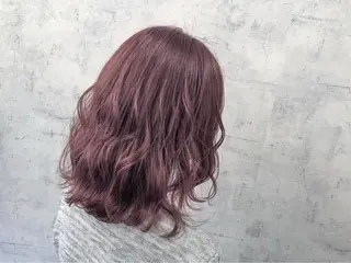 ミディアム カラー salowin郡山所属・佐藤 結花のヘアスタイル