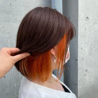 ミディアム カラー 🪭risa 暖色/レイヤー🪭のヘアスタイル