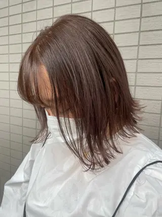 ミディアム カラー ヘアアレンジ 酸性縮毛矯正 梅田茶屋町 Juriのヘアスタイル