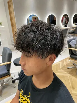 パーマ メンズ Tink　天神店所属・今村賢治/メンズ/ レイヤー✨艶カラーのヘアスタイル