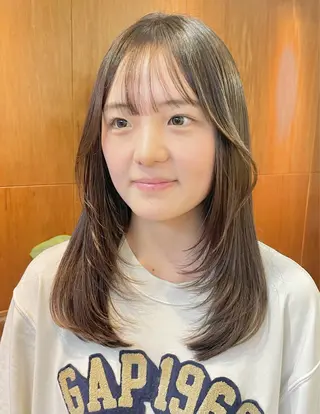 セミロング yukii しまむら のぞみのヘアスタイル