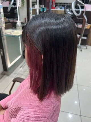 ミディアム カラー 大西 琴里のヘアスタイル