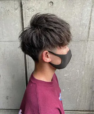 ショート パーマ メンズ 石井 光星のヘアスタイル