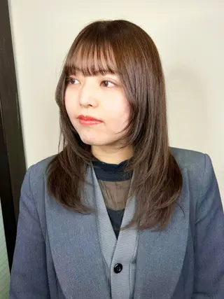 セミロング カラー FERiCIA所属・ウルフカット/ 今川尚睦のヘアスタイル