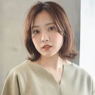 ミディアム カラー Eri 🌿透明感カラーのヘアスタイル