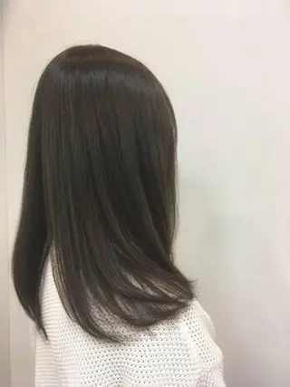 ミディアム カラー パーマ 堀井 凌平のヘアスタイル