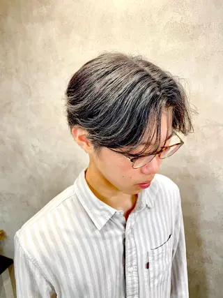 ミディアム メンズ 清潔感×束感ヘア🔥 メンズ専門篠原のヘアスタイル