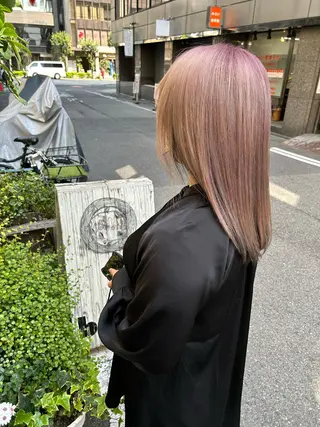 ミディアム カラー HairMake bo:rl所属・武島 美優のヘアスタイル