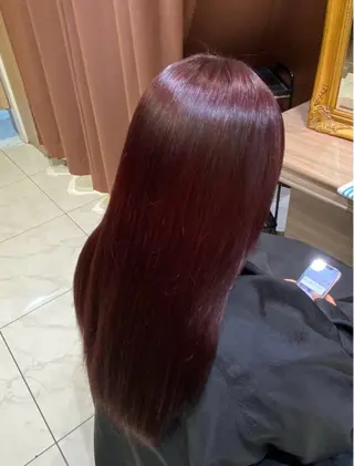 ロング カラー 奥寺 沙菜のヘアスタイル