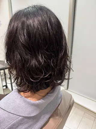 ミディアム パーマ air銀座所属・木村 詩渚のヘアスタイル