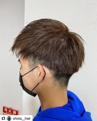 ショート カラー パーマ メンズ 🩷Eny terrace🩷のヘアスタイル