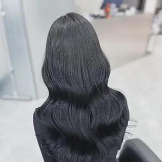 ロング カラー 韓国風暗髪ヘア🤍 🫧MIREIのヘアスタイル