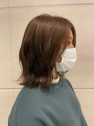 ミディアム 艶髪 韓国ヘア 特化 Zina北千住 阿部のヘアスタイル