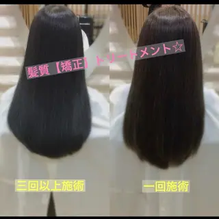 ロング カラー 『艶髪』で印象が激変 ！髪質改善専門KONのヘアスタイル